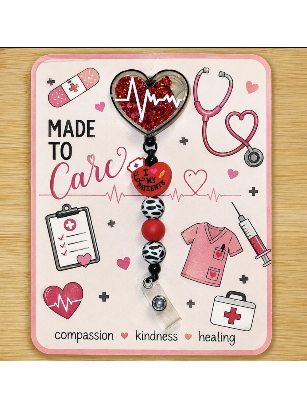 Nurse Doctor Pharmacy Retractable Lanyard Cardholder ID Badge